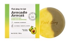 Food Story for Hair - AVOCADO Shampoo Bar for DRY scalp and hair Low pH Vegan - £7.89 GBP