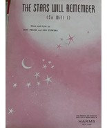 The Stars Will Remember Sheet Music 1947 Don Pelosi Leo Towers Piano Voice - $5.99