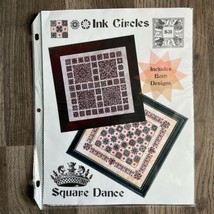 Ink Circles Cross Stitch Chart Square Dance Sampler - $18.80