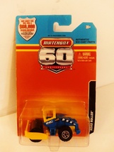 Matchbox 2013 60th Anniversary Series Card #01 Yellow &amp; Blue Road Roller MOC - £9.58 GBP