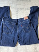 Levi&#39;s 505 Jeans sz 14 Blue Dark Pants Straight American Classic Denim Tag - £21.66 GBP