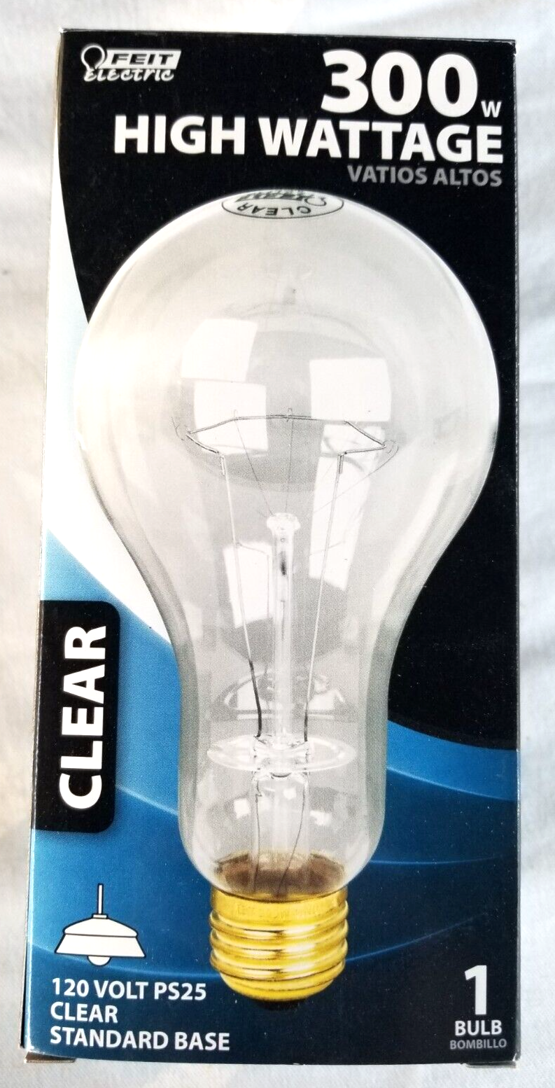 Primary image for Feit Electric 300m 300 Watt Clear Incandescent Light Bulb,No 300M