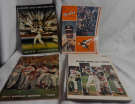 Lot Of 4 O&#39;s Baltimore Orioles Yearbooks Souvenir 1966 &amp;1967 1971 &amp;1972 - £63.90 GBP
