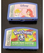 Disney Princess Enchanted Learning and Word Chasers Leapster Leapfrog Ga... - £6.97 GBP