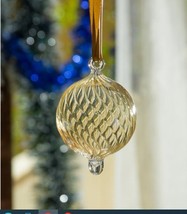 amber Christmas ornaments glass balls - £23.12 GBP