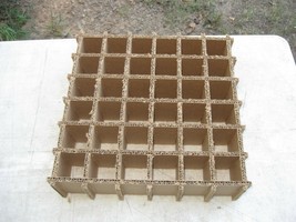 Cardboard Dividers 5 Sets 12&quot; X 12&quot; X 5&quot; High 36 cell A 12-5-07 - £10.79 GBP