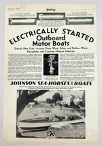 1930 Print Ad Johnson Sea-Horse Outboard Motors Aquaflyer Boats Waukegan,IL - $14.16