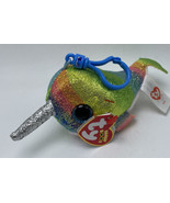 Ty Beanie Boos Key Clip NORI the Narwhal Whale 3” 2018 - £7.04 GBP