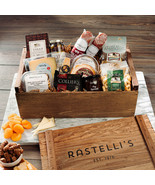 CHARCUTERIE RASTELLI MARKET GOURMET GIFT BASKET MEAT & CHEESE SWEET XMAS HOLIDAY - $142.99