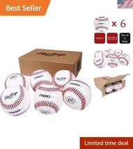 Durable Leather Practice Baseball Set - 6 Balls for High School &amp; Youth ... - $812.66 MXN