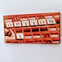 Vintage OPTION The Double Sided Word Game No. 0108 Parker Brothers 1983 - £19.10 GBP