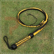 Stockwhip, Real Cow Hide Leather BULL WHIP 04 Feet Long 12 Plaits Fully Handmade - £146.05 GBP