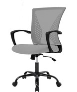 Mid-Back Pc Swivel Lumbar Support Adjustable Desk Task Computer Ergonomic - $58.93