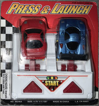 Press &amp; Launch, Juego de Carro Lanzador De Carreras NIB - $5.89