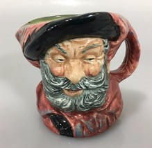 Royal Doulton Falstaff Toby Jug Mug 3" D6385 1949 Made in England - $29.89