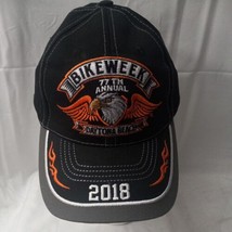 NEW Daytona Beach Bike Week 2018 Eagle Flames Adjustable Baseball Hat Cap - £16.10 GBP