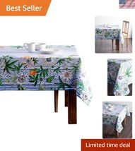 100% Cotton 70"x108" Decorative Rectangle s Washable Table Cover, Home, ... - $89.64
