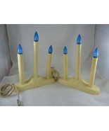 Vintage GE 3 Light Candolier Electric Window Christmas Candles Candlabra... - $40.43 CAD