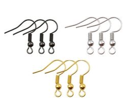 10/20/50 Pieces Silver, Gold, Gunmetal Black Earring Findings Hook Earwire - $2.44+