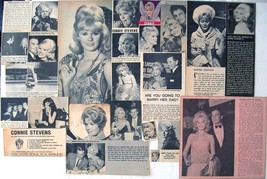 Connie Stevens ~ Twenty-Four (24) Color And B&amp;W Vintage Clippings From 1961-1979 - £7.87 GBP