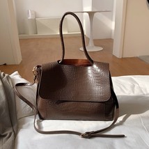 Women Pu Leather Messenger Bag Coffee   - £16.01 GBP