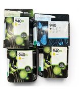 Genuine 3-HP 940XL Yellow Ink &amp; Office Jet 940 Black &amp; Yellow Cartridge ... - $28.50