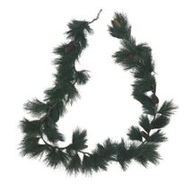 Green Pine and Pine Cone Christmas Garland 9 Feet Long 60 Tips - $42.55