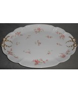 CH FIELD - Haviland Limoges GOA FRANCE 18 1/4&quot; Oval SERVING PLATTER Pink... - £62.05 GBP