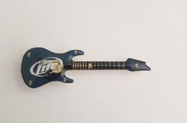 RARE Miller Lite Light Up Magnet 2.5&quot; Navy Blue Guitar - Untested - $9.89