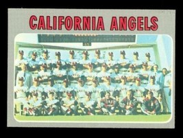 Vintage 1970 Topps Baseball Trading Card California Angels Team Card #522 - £6.90 GBP