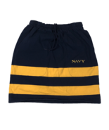 Barbarian Women&#39;s Cotton Navy Rugby Skirt Drawstring Waist Pockets - $29.69