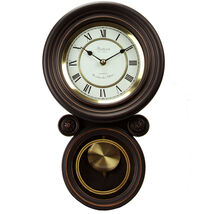 Bedford Clock Collection 16.5 Inch Contemporary Round Wall Clock with Pe... - $1,791.92 MXN