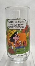 Vintage McDonalds Camp Snoopy Glass  No Excuse For Not Being Prepared Lucy  - $9.41
