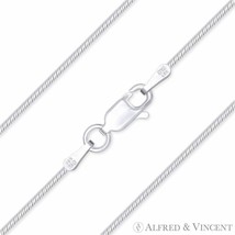 1mm G025 Snake Link Italy 925 Sterling Silver &amp; Rhodium Italian Chain Necklace - £19.99 GBP+