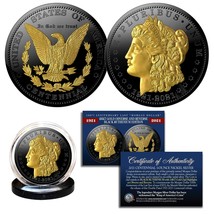 Morgan Dollar Tribute Coin 100th Anniversary 1921-2021 Black Ruthenium W 24 Gold - £24.36 GBP