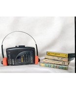Sony Walkman WM-FX24 (1993) with 4 Cassette Tapes and New Headphones - $79.00