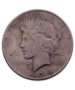 1934-S Argent Paix Dollar En Fin + État , Léger Gris Couleur Fort Détail - $82.88 CAD
