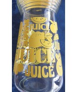 Vintage Retro Glass Jar Juice Pitcher Carafe Lemons Flip Top Lid 24oz Mi... - £17.56 GBP