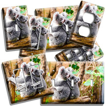 Mother And Baby Koala Bears Light Switch Wall Plate Outlet Nursery Kids Room Art - £12.78 GBP+