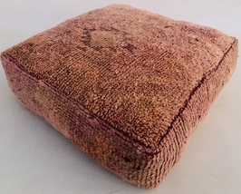 Moroccan Square Boujaad Kilim Pouf Cover,berber pouf,vintage pouf - £131.89 GBP+
