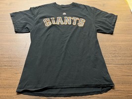 San Francisco Giants Men&#39;s Black MLB Baseball T-Shirt - Majestic - Large - £6.28 GBP
