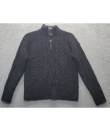 Lauren Ralph Lauren Cashmere Blend Sweater Women XS Black Cable Knit Qua... - $735.45 MXN