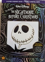 The Nightmare Before Christmas 2-Disc Disney DVD + Disney File Digital Copy - £4.68 GBP