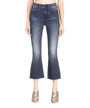 Miss Me Women&#39;s Denim Jeans High Rise Crop Bootcut Size 27 Frayed Hem 27x26 NEW - £22.59 GBP