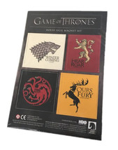 Official HBO Game of Thrones House Sigil 4 Magnet Set Loot Crate Exclusi... - $13.02