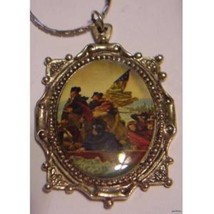 Necklace Pendant Military Figures Flag on Pendant - £21.85 GBP