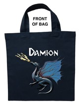 Blue Dragon Trick or Treat Bag, Blue Dragon Halloween Bag, Blue Dragon L... - $11.99+