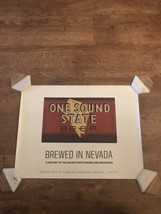 Vtg 1986-1987 ONE SOUND STATE BEER POSTER-NEVADA STATE MUSEUM - £12.58 GBP