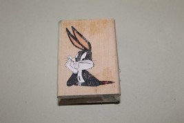 Looney Tunes Bugs Bunny Rubber Wooden Stamp Rubber Stampede 1996 Warner ... - $14.36