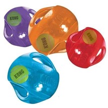 Medium Dog Toy Jumbler Ball Shape Tennis ball inside 2-in-1 Squeaker Colors Vary - £19.19 GBP